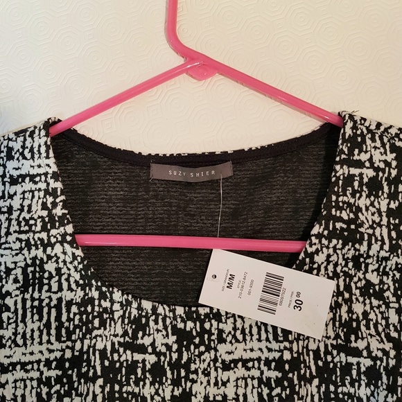 SUZY SHIER Beautiful Peplum Style Top - Picture 3 of 4